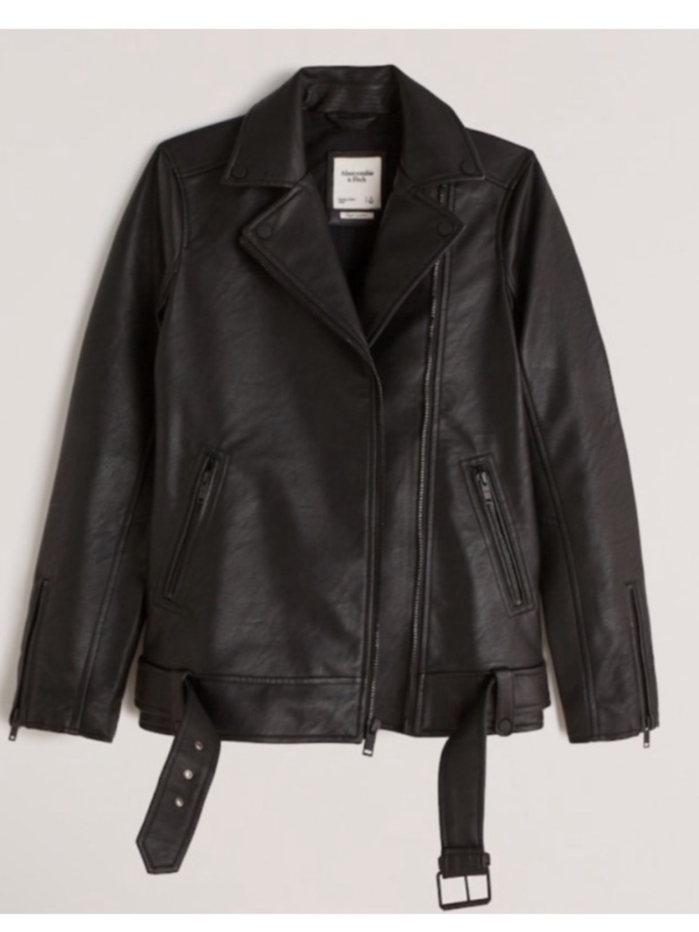 Abercrombie & fitch vegan leather jacket